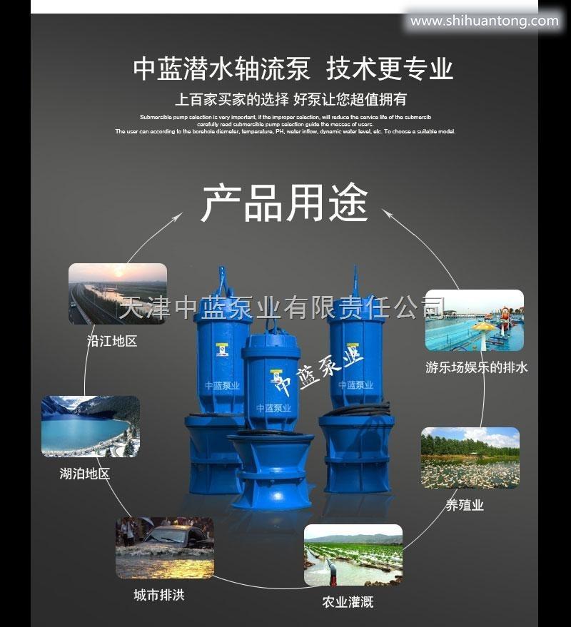 天津中蓝不锈钢轴流泵型号潜水混流泵扬程