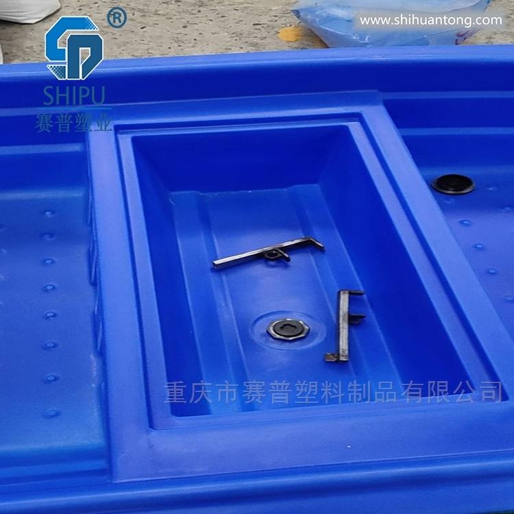 泸沽湖3.5米塑料渔船 河道保洁船观光牛筋船