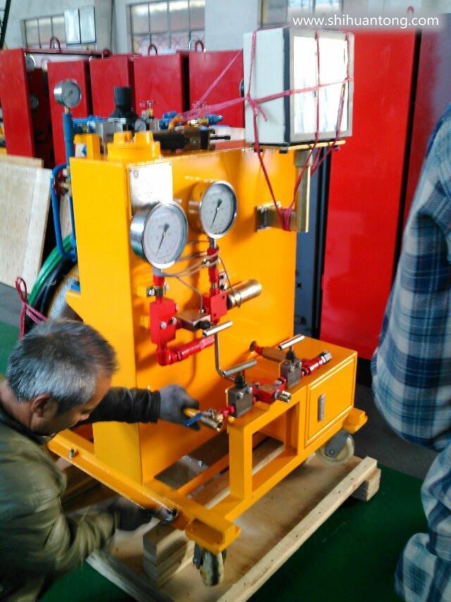 QST气体试压设备  高压气动试压泵 耐压爆破试验机