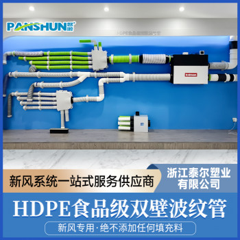 【升级版】食品级HDPE新风专用双壁波纹管