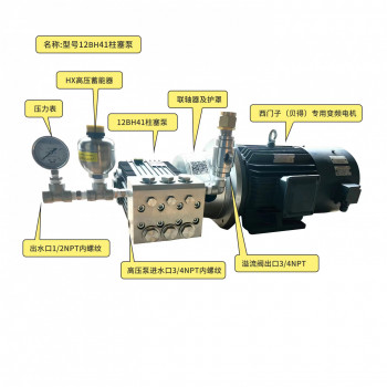 BINHAM高压柱塞泵12BH41不锈钢316L耐腐蚀高压泵