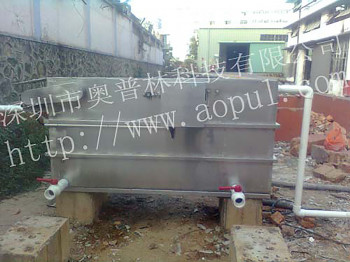 气浮式隔油器自动刮油广东饭店不锈钢油水分离器
