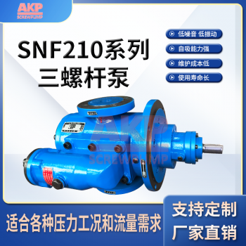 SNF210R46U12.1W21钢厂输送润滑油循环三螺杆泵 压力1Mpa