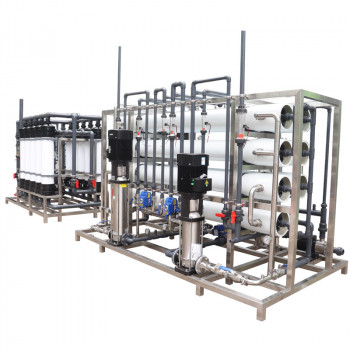 6.5吨一级反渗透技术水处理设备 双级2级浓水回收系统净水整套设备