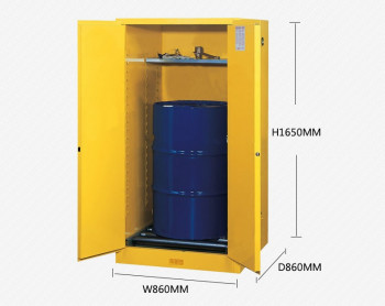 固银 化学品柜油桶柜 实验室防火防爆柜易燃液体储存单桶型油桶柜