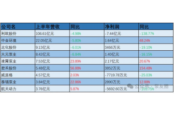 國內(nèi)上市泵企2024年上半年財報分析