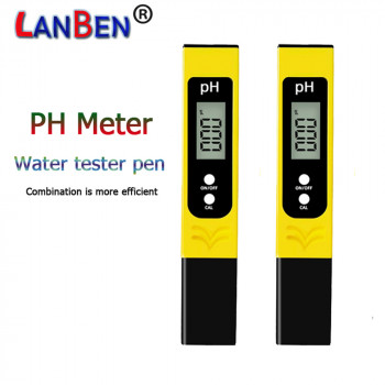 液晶数字PH笔式水质测试仪袖珍便携式PH计测试仪带ATC，适用于饮用水