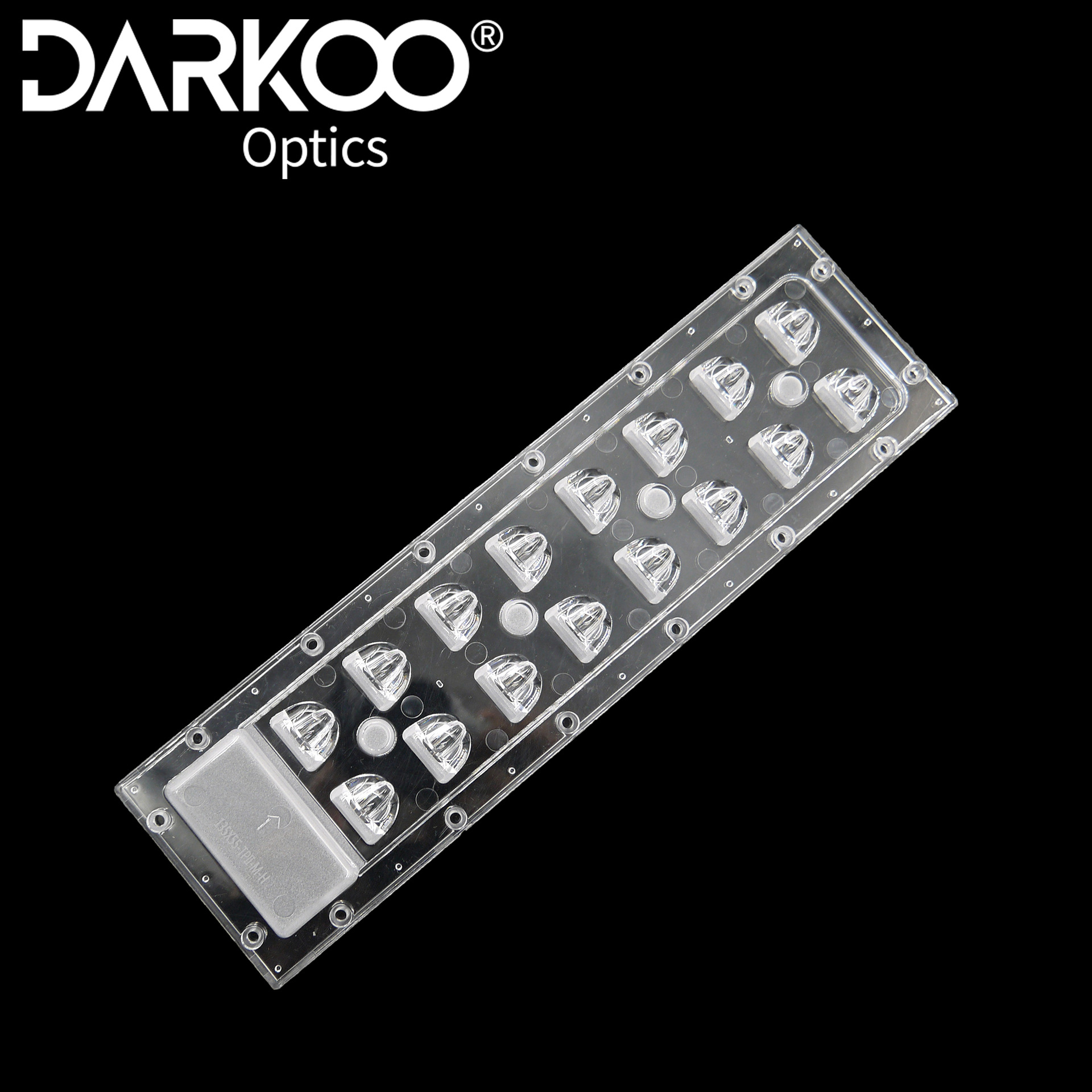 达尔科led透镜模组 16合1 252*70*10.7MM 3535 5050光源 路灯透镜—中山市达尔科光学有限公司