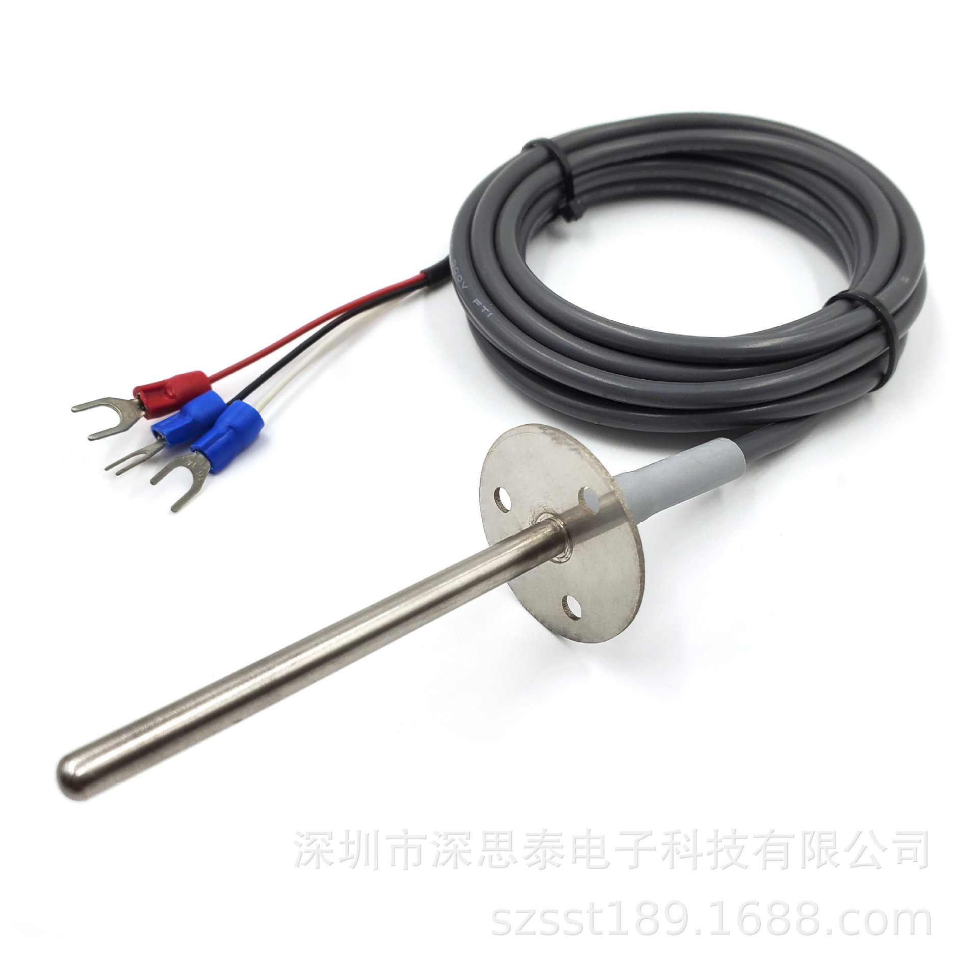 法兰盘温度传感器10K100K3950 PT100