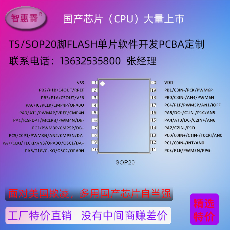 TSSOP20芯片促销背景750X750