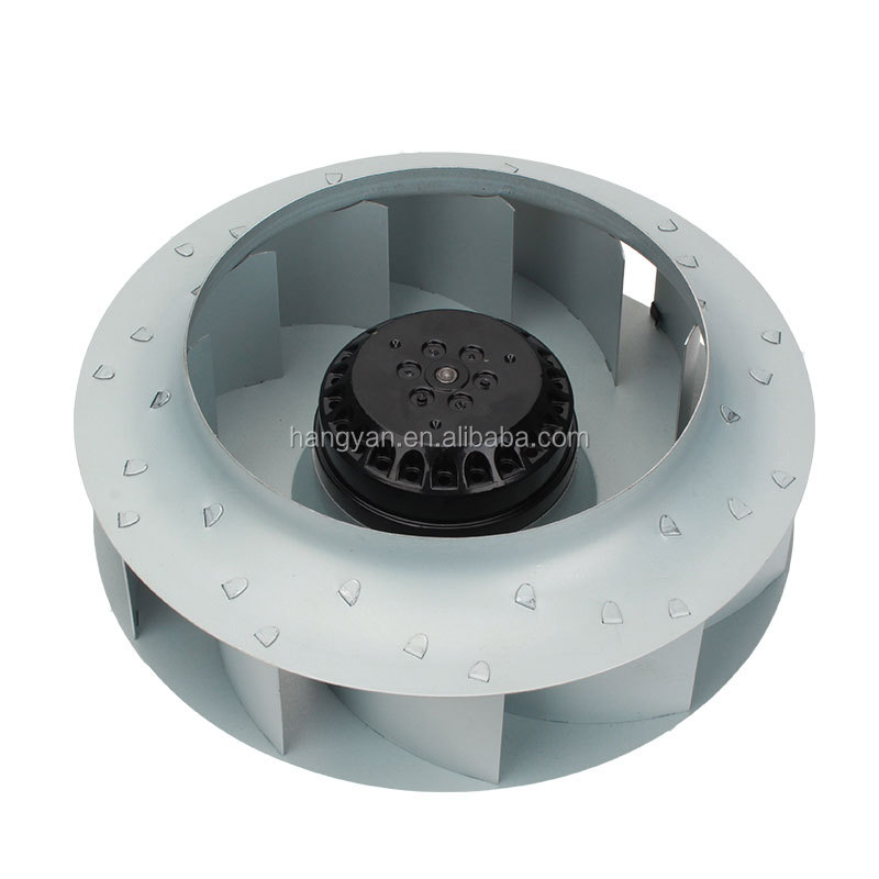 Custom 250mm Backward Curved Centrifugal fan impeller For Air Purifier