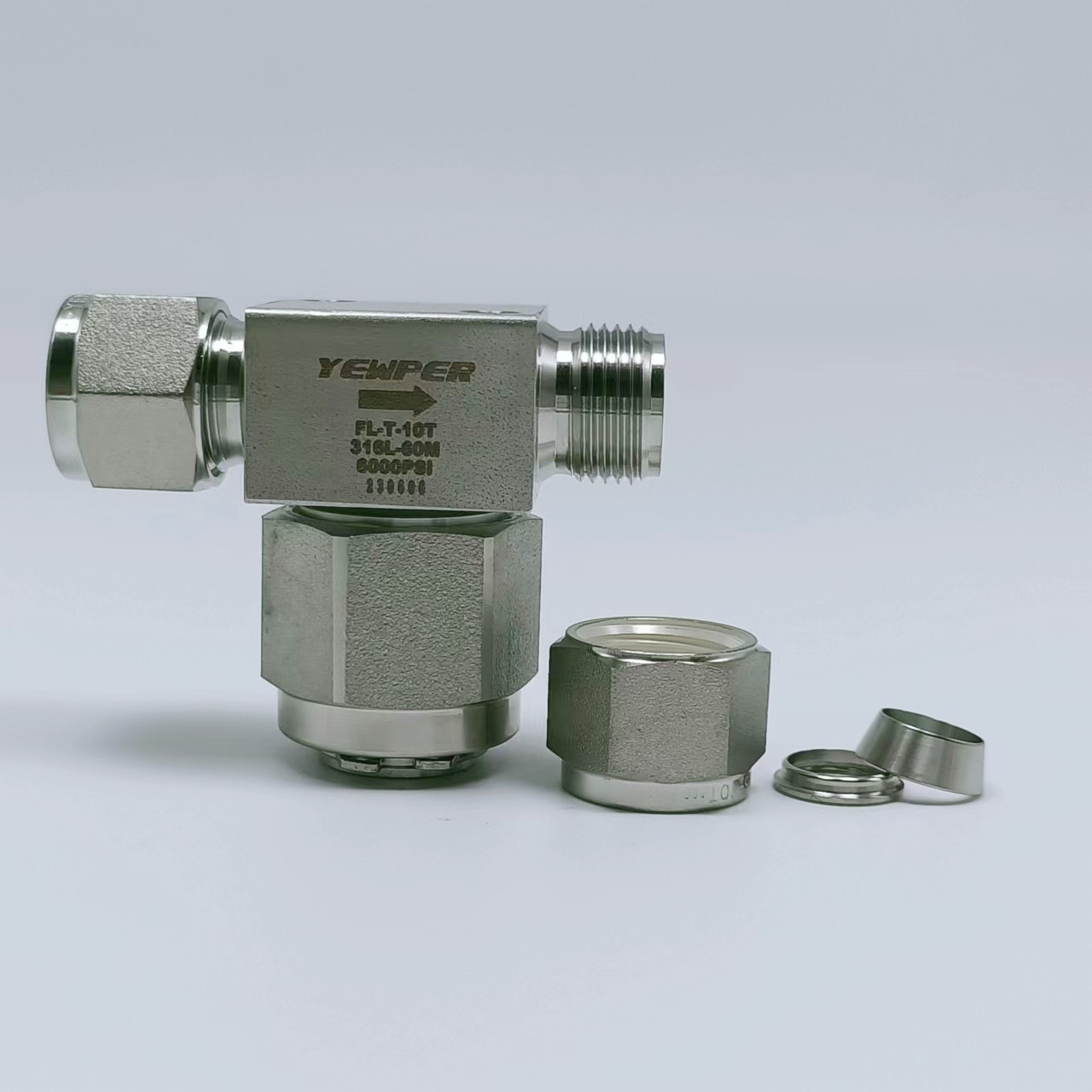Yewper YEWPER系列产品-卡套式 T型过滤器 FL-T 316L 不锈钢 可代替进—伊淳科技(杭州)有限公司