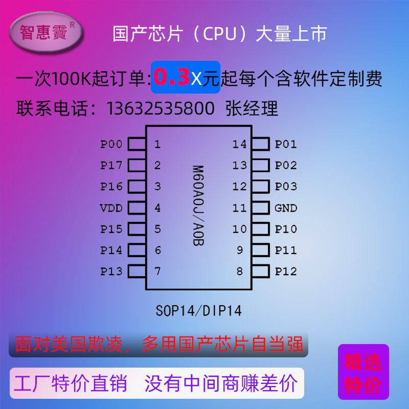 SOP14_0_3元起芯片促销背景750X750