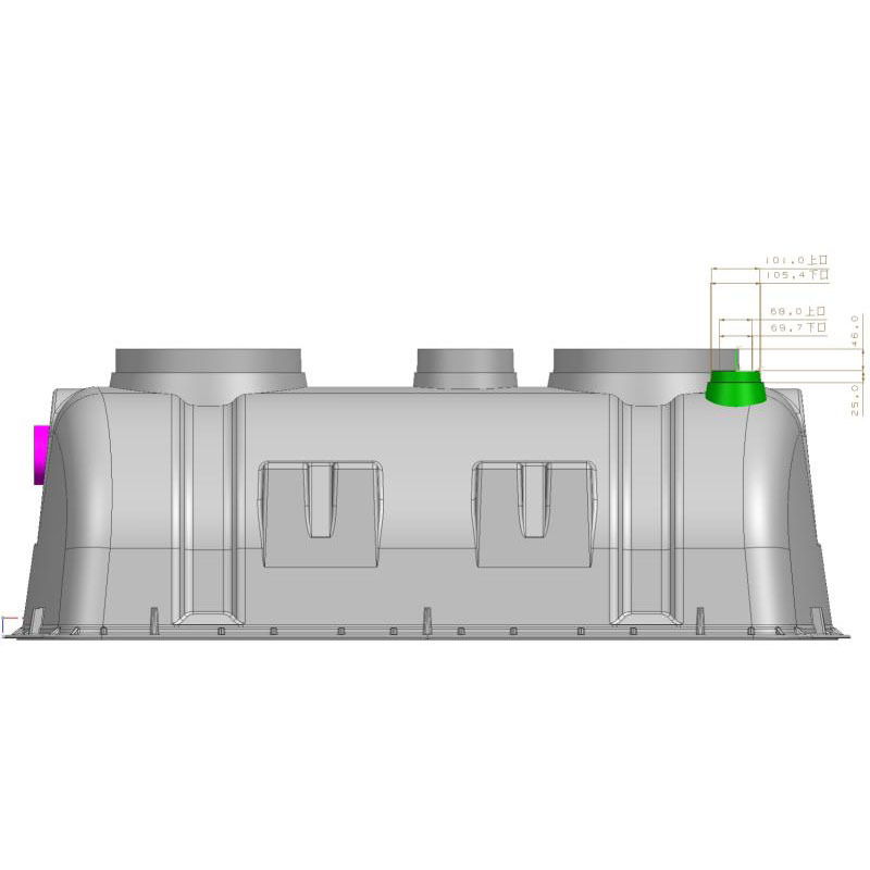 1.5立方玻璃钢化粪池图纸