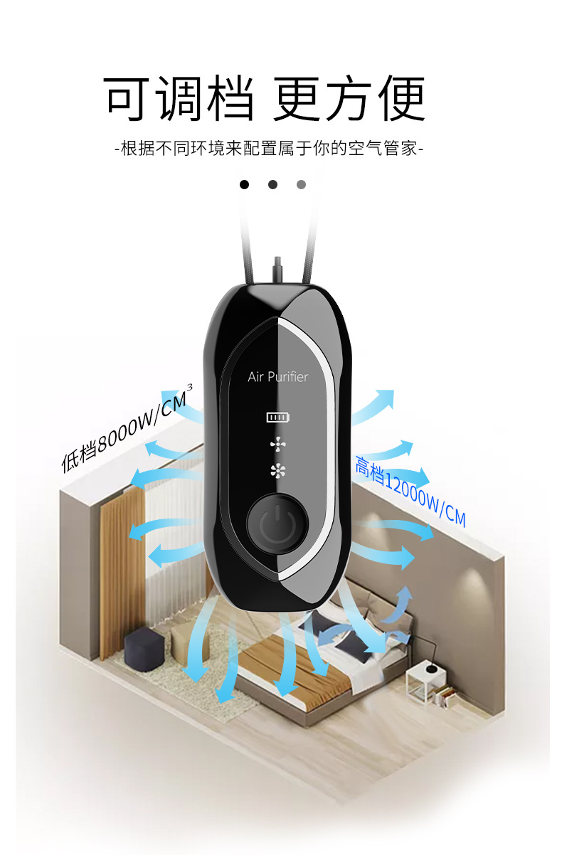 挂脖空气净化器